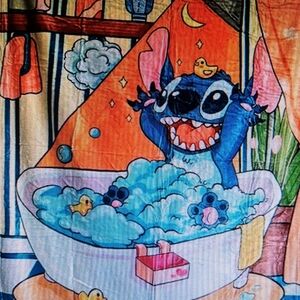 Disney Lilo & Stitch, Bubble Bath Stitch Fleece Throw Blanket 50X40 NEW SEALED